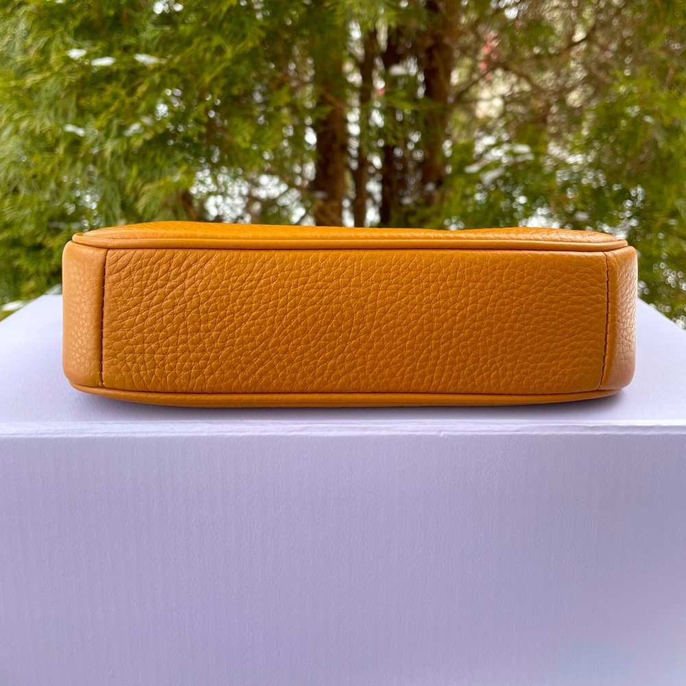 Coach Pebbled Leather Shoulder Bag in Penny/Gold - Picture 9 of 10